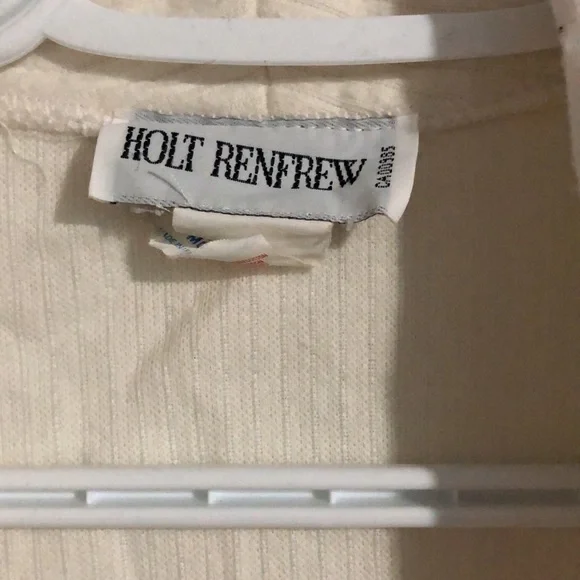 Cream Holt Renfrew Robe - Picture 2 of 3